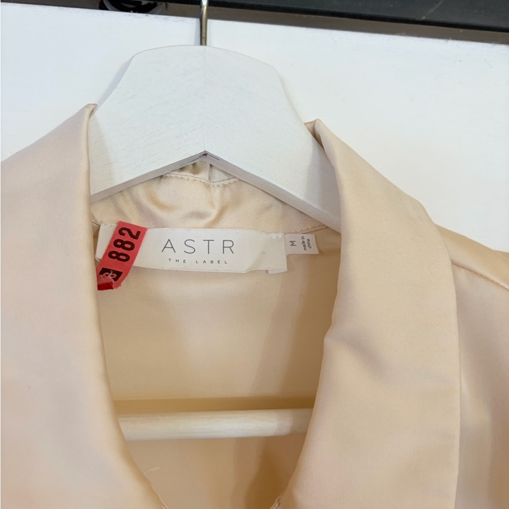 ASTR The Label Satin Button Up - Picture 3 of 5